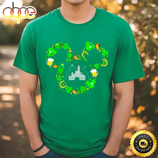 St Patrick’s Day Mickey Mouse Disney Castle Shirt