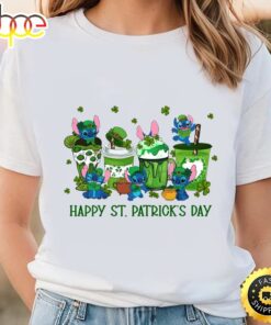 St Patrick’s Day Stitch T-Shirt, Stitch Shamrock Shirt
