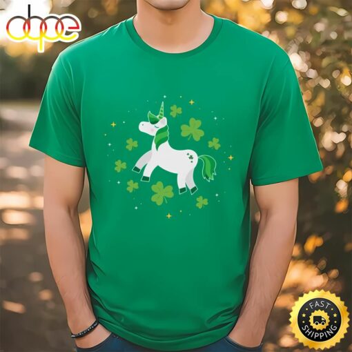 St Patrick’s Day Unicorn Lepricorn T-Shirt