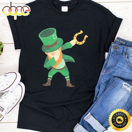 St Patricks Day Dabbing Gift For Boys Kids T-Shirt