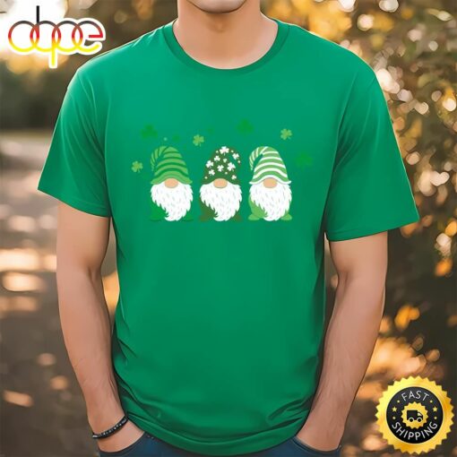 St. Patricks Day Gift Cute Gnomes T-Shirt