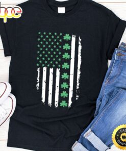 St. Patrick’s Day Irish American Flag Patty’s Day Unisex T-Shirt