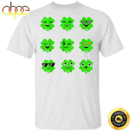 St Patricks Day Irish Emoji Shamrock Happy St. Patrick’s Day Shirt