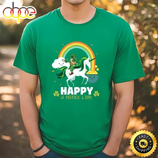 St Patricks Day Leprechaun Irish Unicorn Shirt