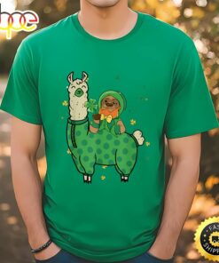 St. Patricks Day Leprechaun Sloth Llama Unicorn Patty Day T-Shirt