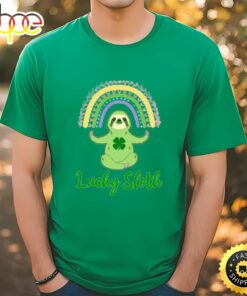 St Patricks Day Lucky Sloth Spirit Animal T-Shirt