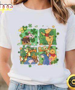St Patricks Day Pooh And Friends Shirt, Winnie The Pooh Happy
