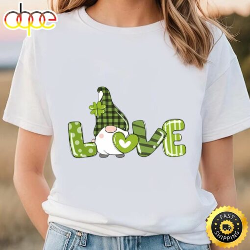 St Patricks Day Shirt, Love Gnomes T-Shirt