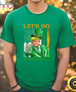 St Patricks Day Shirts Lets Go Brandon Donald Trump Shamrock T-Shirt