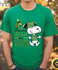 St Patricks Day Snoopy I’m Not Irish But Kiss Me Anyway St