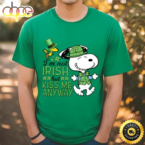 St Patricks Day Snoopy I’m Not Irish But Kiss Me Anyway St