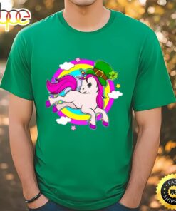 St Patricks Day Unicorn Leprechaun T-Shirt