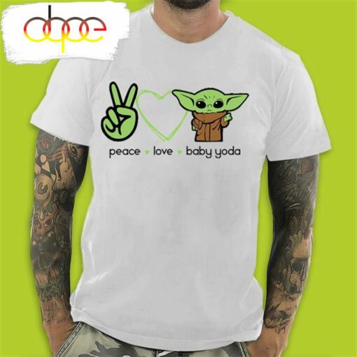 Star War Peae Love Baby Yoda Valentine’s Day T-Shirt