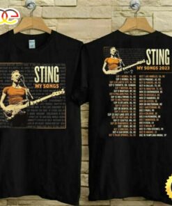 Sting My Songs 2023 Tour T-Shirt Sting Concert 2023 T-Shirt