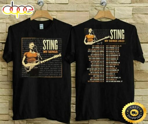 Sting My Songs 2023 Tour T-Shirt Sting Concert 2023 T-Shirt