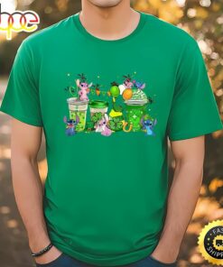 Stitch And Angel St Patrick’s Day Coffee Cup Shirt