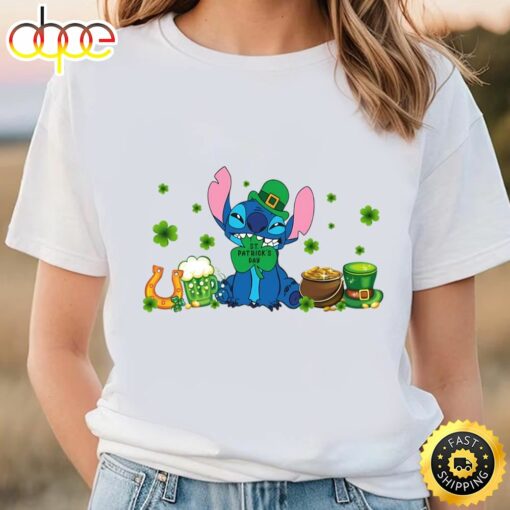 Stitch Green St Patrick’s Day T-Shirt