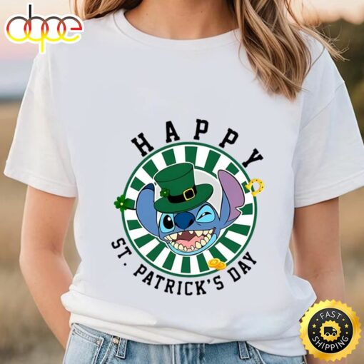 Stitch Saint Patrick’s Day Shirt Stitch Shamrock Shirt Disney