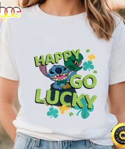 Stitch St. Patrick’s Day Happy Go Lucky T-shirt