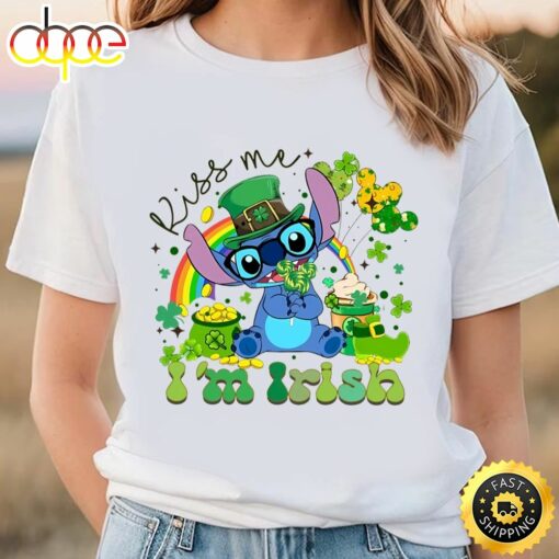 Stitch St Patrick’s Day Shirt, Kiss Me I’m Irish Shirt