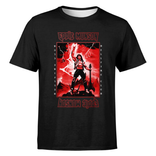 Stranger Things 4 Eddie Munson Lightning Guitar Power T Shirt