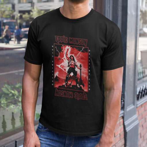 Stranger Things 4 Eddie Munson Lightning Guitar Power T Shirt