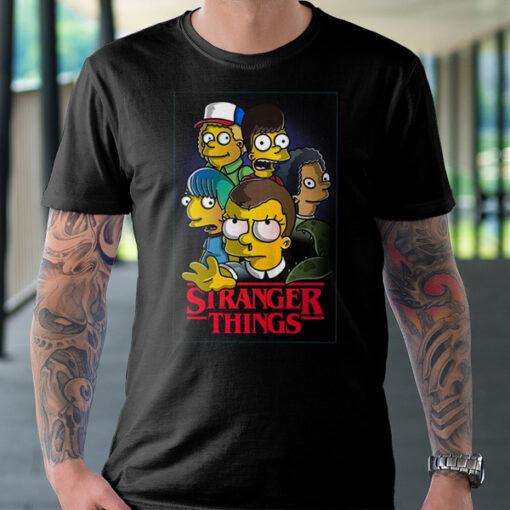 Stranger Things The Simpsons Family Portrait Vintage 1989 Unisex T-Shirt