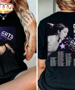 Stream Olivia Rodrigo Guts Full Date Tour 2024 Black T – Shirt