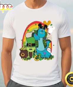 Sulley And Mike Monster Inc St Patrick’s Day Shamrock Rainbow Shirt