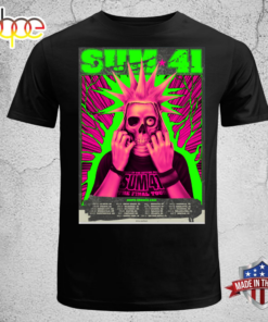 Sum 41 North America Tour 2024 T-shirt Unisex Black