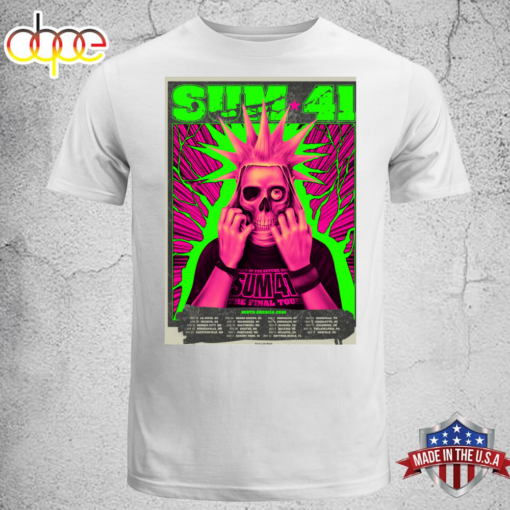 Sum 41 North America Tour 2024 Unisex T-shirt