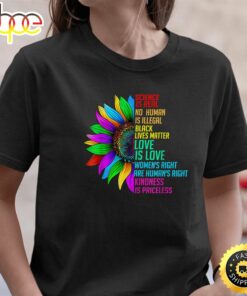 Sunflower Rainbow Science Is Real Black Lives Matter LGBT Valentines Day T-shirt