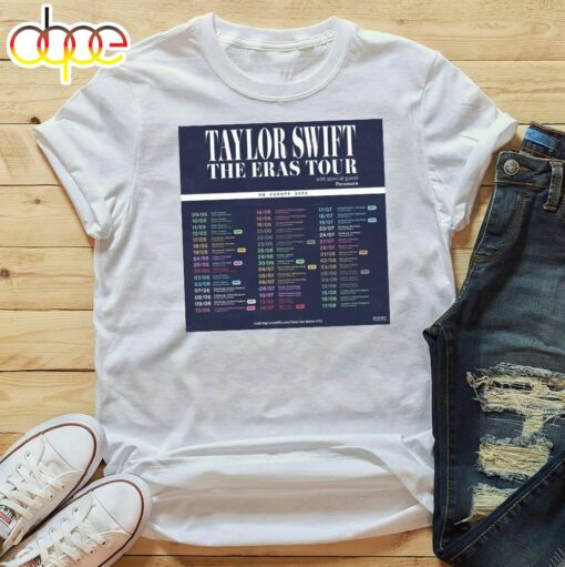 Taylor Swift Announces Additional 2024 North American Eras Tour Dates T-Shirt