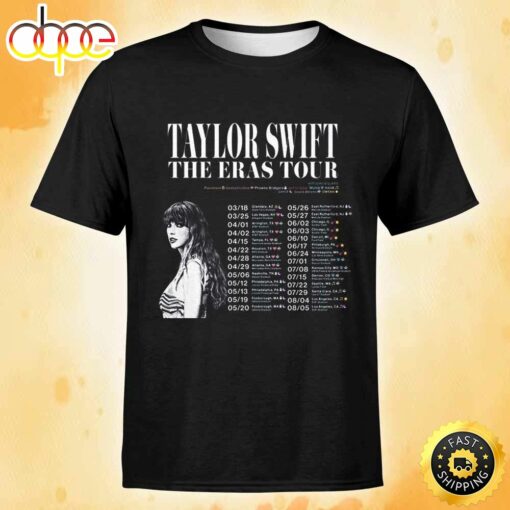 Taylor Swift Anuncia Concierto En Mexico Tour 2023 Black T-shirt