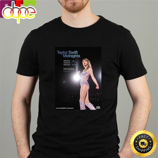 Taylor Swift For Consideration Banner For The 2024 Grammys Essentials T-Shirt