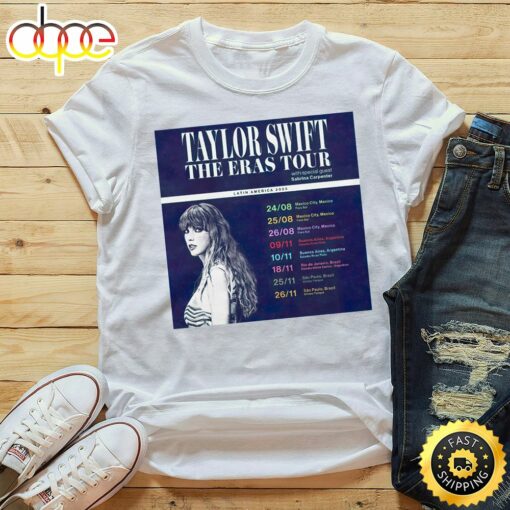 Taylor Swift Mexico, Argentina And Brazil 2023 Unisex Tshirt