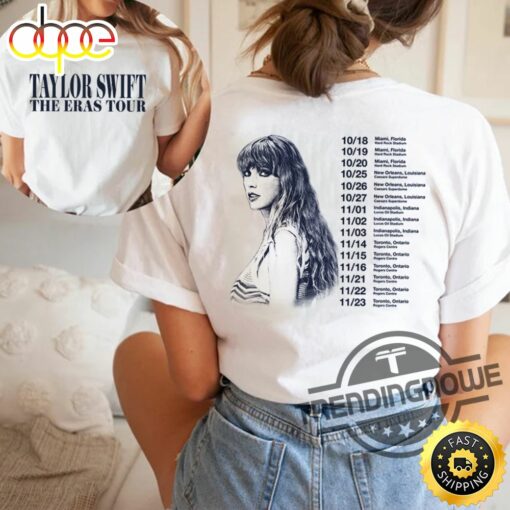 Taylor Swift The Eras Tour Shirt 2024 North America Eras Tour Shirt The Eras Tour 2024 Shirt