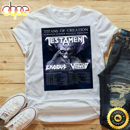 Testament Announce European Tour With Exodus In May &amp June 2023 Unisex Tshirt