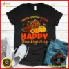 Thankful Grateful Blessed Leopard Plaid Pumpkin Thanksgiving T-Shirt