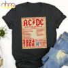 The Ac-Dc 2024 Tour Announced Unisex Black T-Shirt