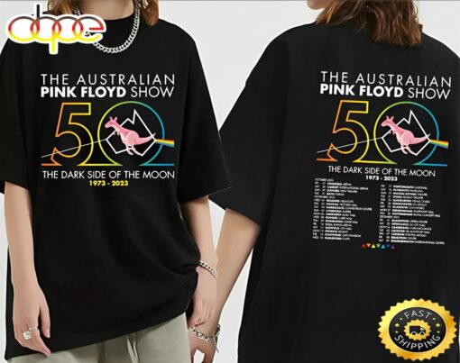 The Australian Pink Floyd Show 2023 Tour T-Shirt Double Sides Unisex