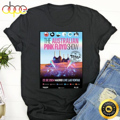 The Australian Pink Floyd Show En Madrid En Febrero De 2024 Unisex Shirt