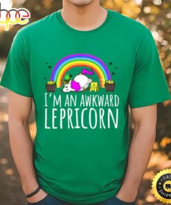 The Awkward Lepricorn Funny Unicorn St. Patrick’s Day T-Shirt