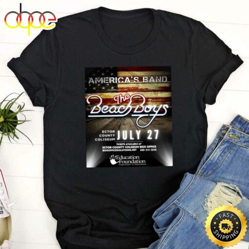 The Beach Boys Nashville Tour 2023 Black T-Shirt