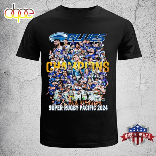 The Blues Super Rugby Pacific 2024 Champions Unisex T-Shirt