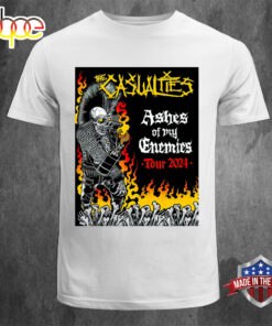 The Casualties Band Ashes Off My Enemies Tour 2024 Unisex T-shirt