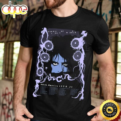 The Cure Shows Of A Lost World Tour 2023 Poster Dusk – Melrose Colorway Unisex Tshirt