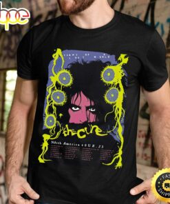 The Cure Shows Of A Lost World Tour 2023 Poster Moody Blue – Lemon Lime Colorway Tshirt