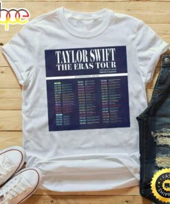 The Eras Tour Official International Dates 2024 Unisex Tshirt