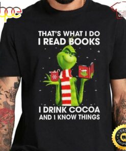 The Grinch Reading Book Christmas T-Shirt